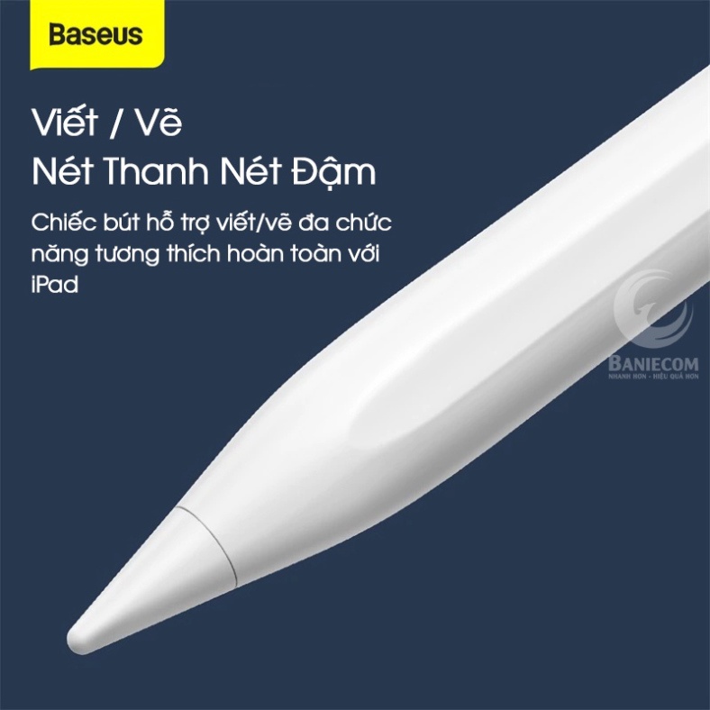 Bút Cảm Ứng Baseus Smooth Writing Capacitive Stylus Dùng Cho Ipad Pro/ Smartphone/ Tablet Android - Bút điện dung