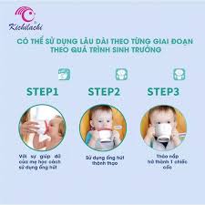 Cốc tập uống 3 giai đoạn Kichi Nhật Bản