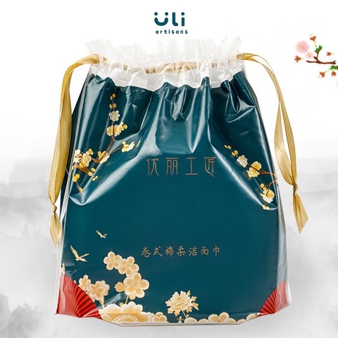 Khăn Khô Lau Mặt Dùng Một Lần Uli Đa Năng 80 Tờ Dạng Cuộn, Khăn Đa Năng Uli