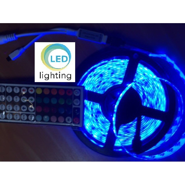 COMBO LED GRB 5050 TRỘN MÀU ĐẦY ĐỦ _DÂY LED +ĐIỀU KHIỂN 44 PHÍM+NGUỒN 12V