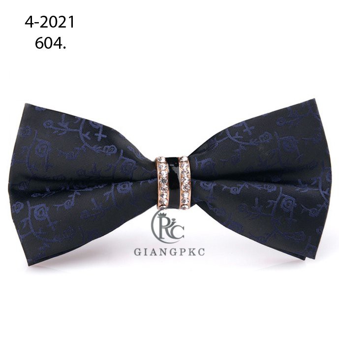 Nơ cổ nam chú rể MC đính đá hoa văn đẹp Giangpkc Mẫu t4-2022