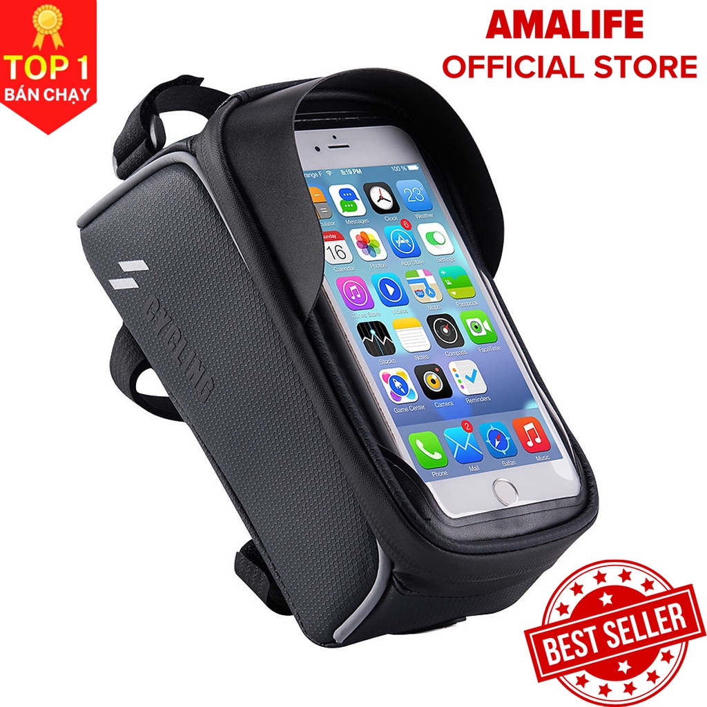 Túi Treo Sườn Xe Đạp Chống Nước Bọc Cảm Ứng Cao Cấp Phù Hợp Với Mọi Dòng Xe Chính Hãng Amalife