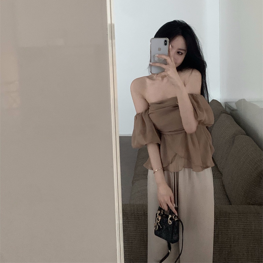 Áo Nữ Tay Ngắn Hở Vai Thời Trang Quyến Rũ