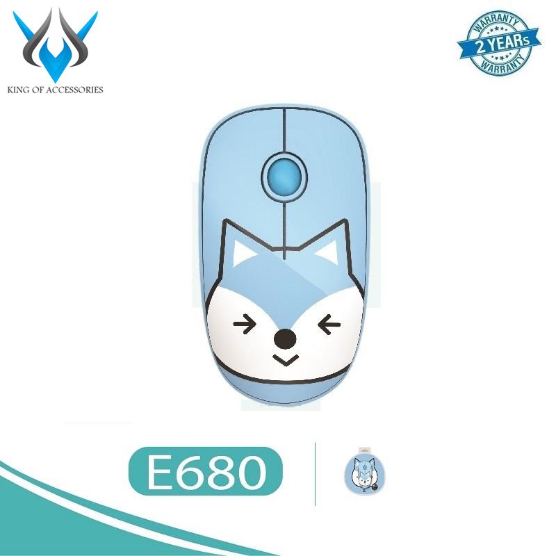 Chuột không dây Wireless FD E680 pin dùng đến 12 tháng + Tặng kèm lót chuột