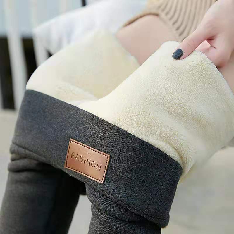 Quần legging nữ lót lông dày ấm mùa đông 2023