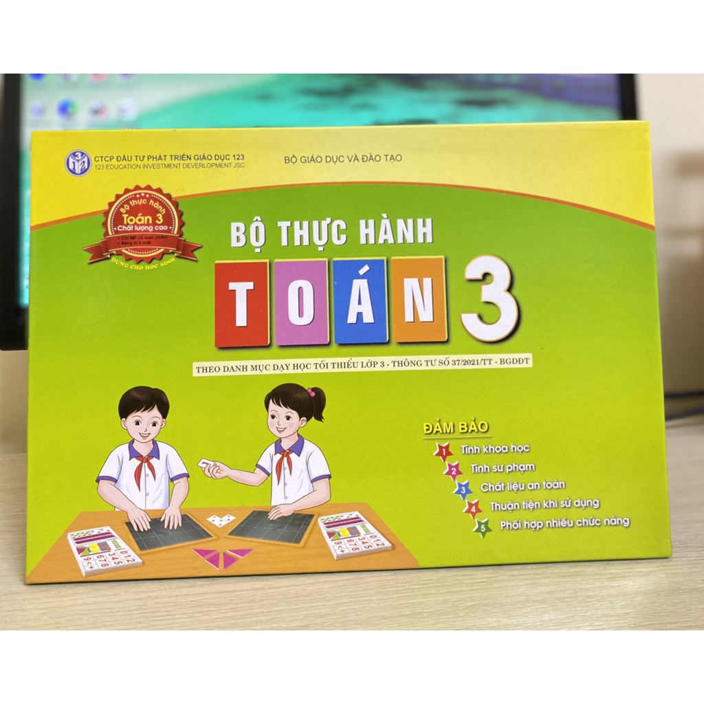Bộ thực hành toán 3 - 2 in 1 - nam châm - GD 123
