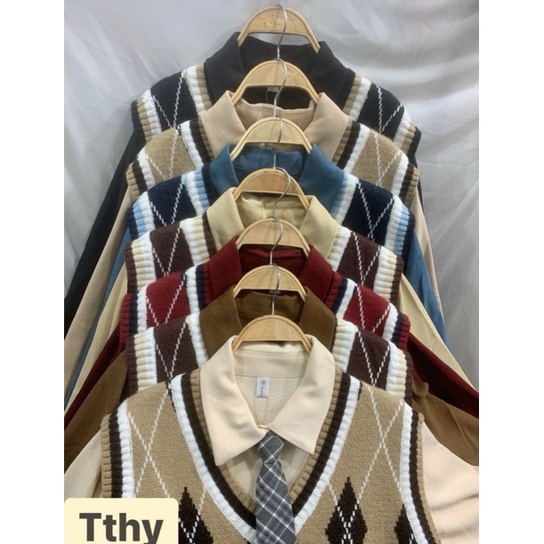 Sét gile +  váy sơ mi + cavat