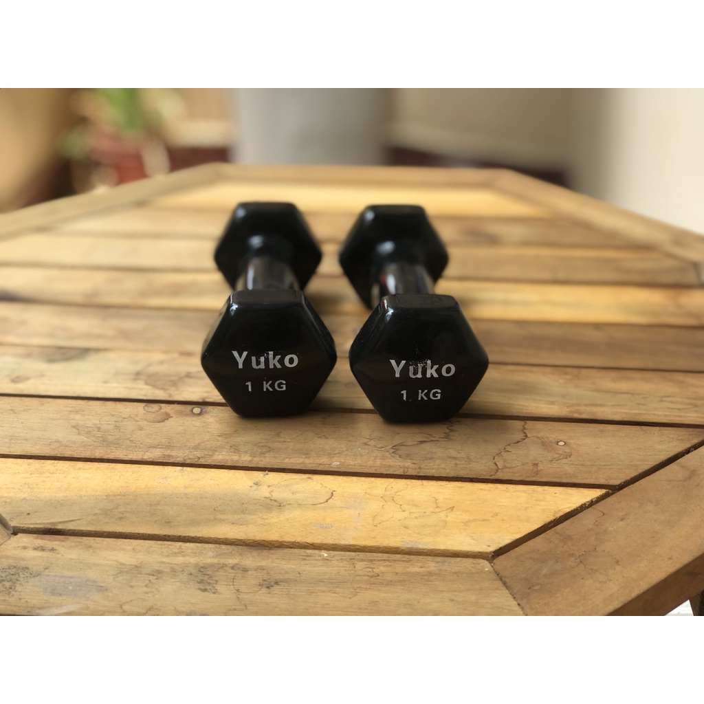 Tạ Tay Sắt Cao Su YuKo Nam Nữ, Tạ Tập Gym, Thon Tay Và Tăng Sức Khỏe (1Kg, 2Kg, 3Kg, 4Kg, 5Kg) [Inbox cân]
