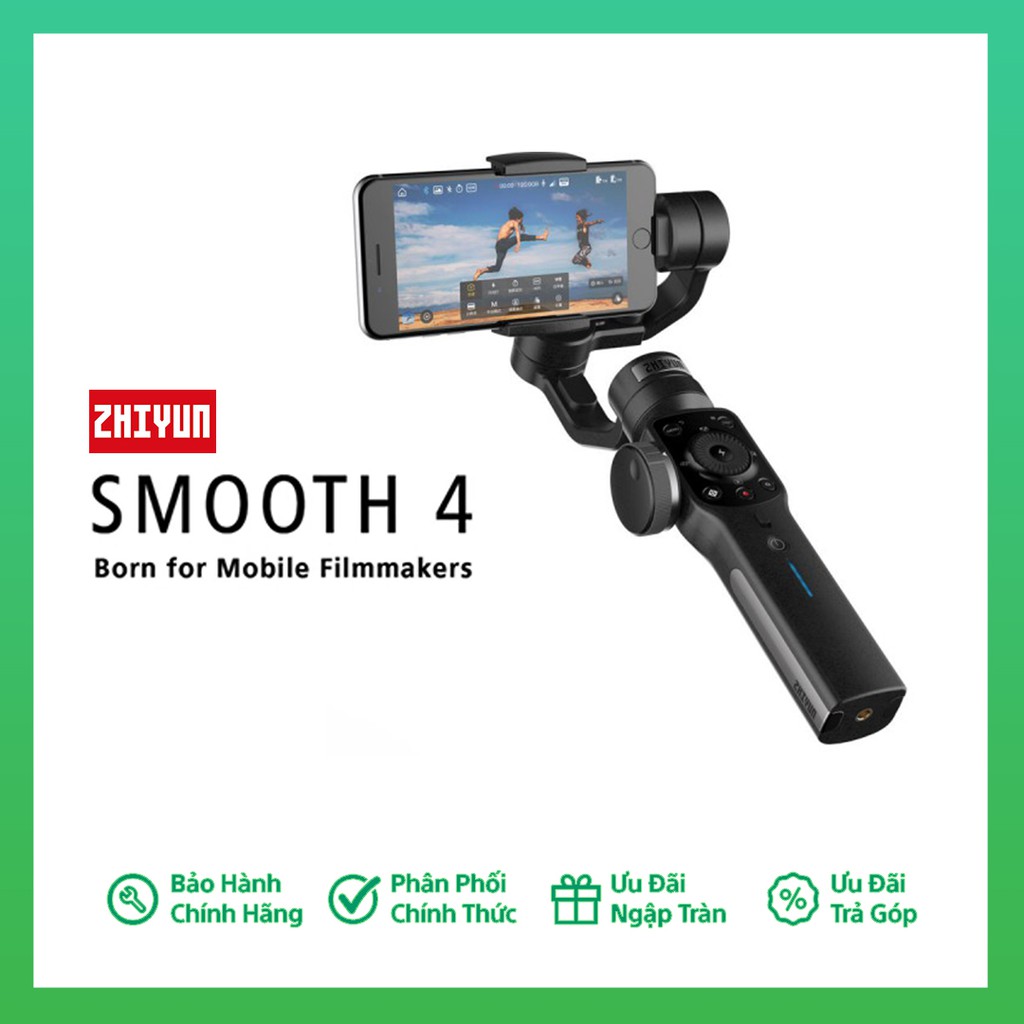 Gimbal Zhiyun Smooth 4 | Tay cầm chống rung điện thoại | Bảo Hành 12 THÁNG | BigBuy360 - bigbuy360.vn