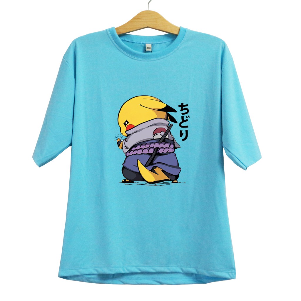 Áo thun tay lỡ nam nữ form rộng in hình Pikachu cực đẹp, chất thun cotton bền màu, không xù lông William - ATL24