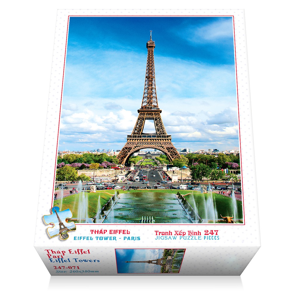 Bộ tranh xếp hình 247 mảnh ghép của liên kết mua (26 x 38cm) – Tháp Eiffel