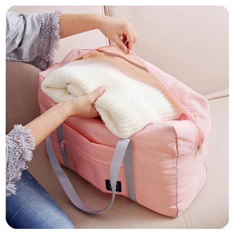 Túi xách xếp gọn chống thấm nước sức chứa lớn đựng giày/mền/quần áo tiện lợi khi du lịch phong cách Unisex
