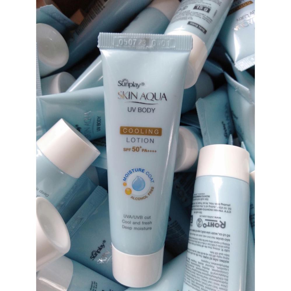 Kem chống nắng dưỡng thể mát lạnh Sunplay Skin Aqua UV Body Cooling 15g