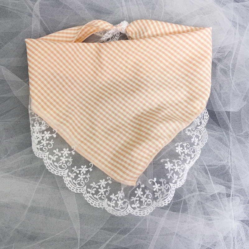 Khăn Trùm Đầu Che Nắng Khối Lượng Nhẹ Phối Ren Hình Tam Giác Phong Cách Ngọt Ngào Cho Nữ