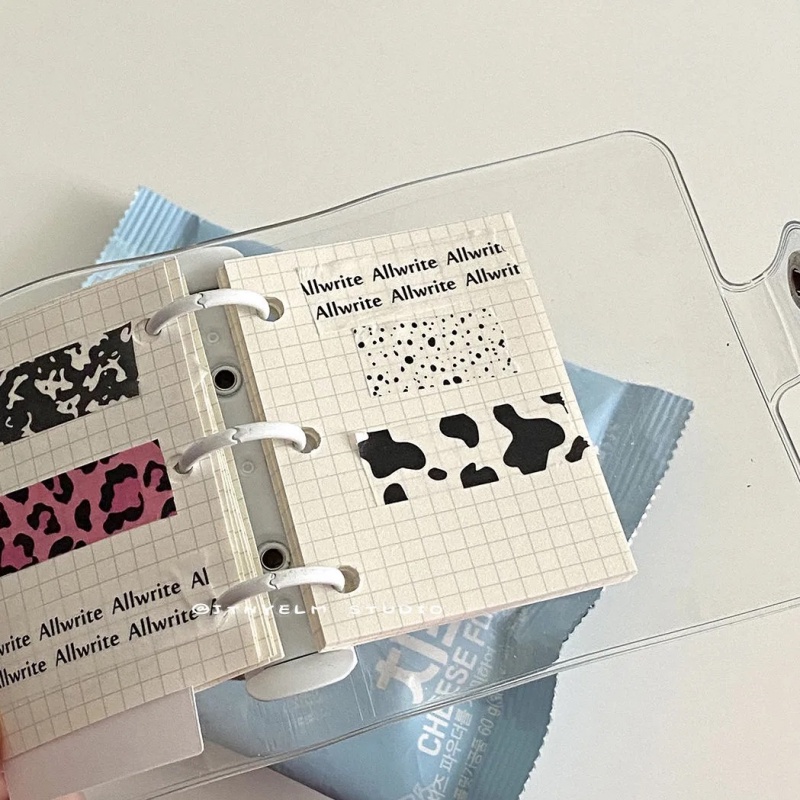 1 Cuộn Băng Keo Giấy Washi Trang Trí Sổ Tay Phong Cách Ins