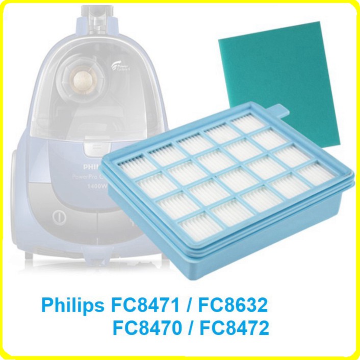 Sản phẩm Bộ lọc HEPA thay thế cho máy hút bụi Philips các mã: FC8471, FC8632, FC8470, FC8472 .