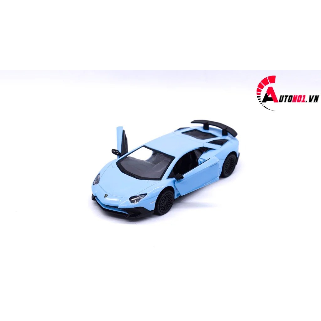 MÔ HÌNH XE LAMBORGHINI AVENTADOR LP750-4 SV COUPE BLUE 1:36 SCALE MODEL 7664