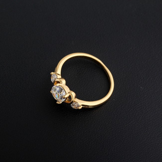 Nhẫn đồng mạ vàng 18K hình trái tim xinh xắn