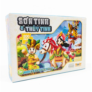 HAAPY TIME - Xếp Hình Puzzle Truyện Cổ Tích Sơn Tinh Thủy Tinh 200 Mảnh Ghép