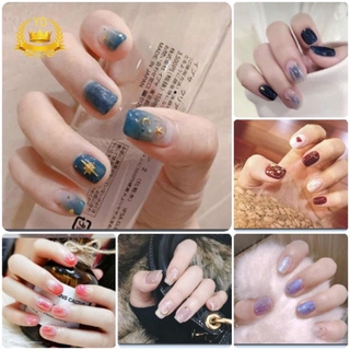 (Hàng Mới Về) Tờ 14 Miếng Dán Móng Tay Nghệ Thuật Nhiều Màu Sắc