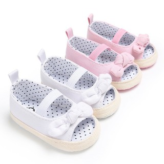 Giày sandal đính nơ cho bé gái