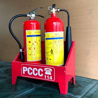 Kệ đôi để hai bình chữa cháy cầm tay
