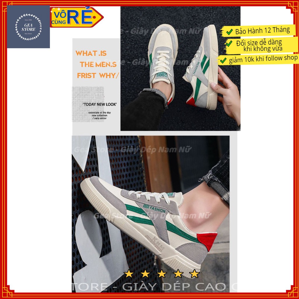 Giày sneaker nam tăng chiều cao 5cm - Giày thể thao nam gea thoáng chân, không gây mùi hôi chân - Mã GEATT01