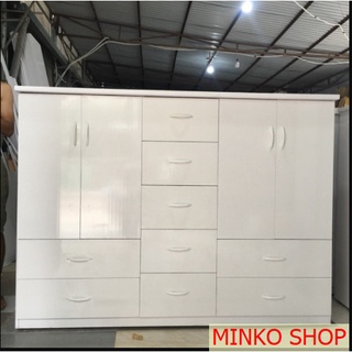 Tủ 4 cánh 9 ngăn kéo cao cấp v49