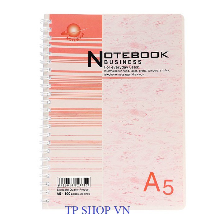 SỔ LÒ XO A5 200 TRANG