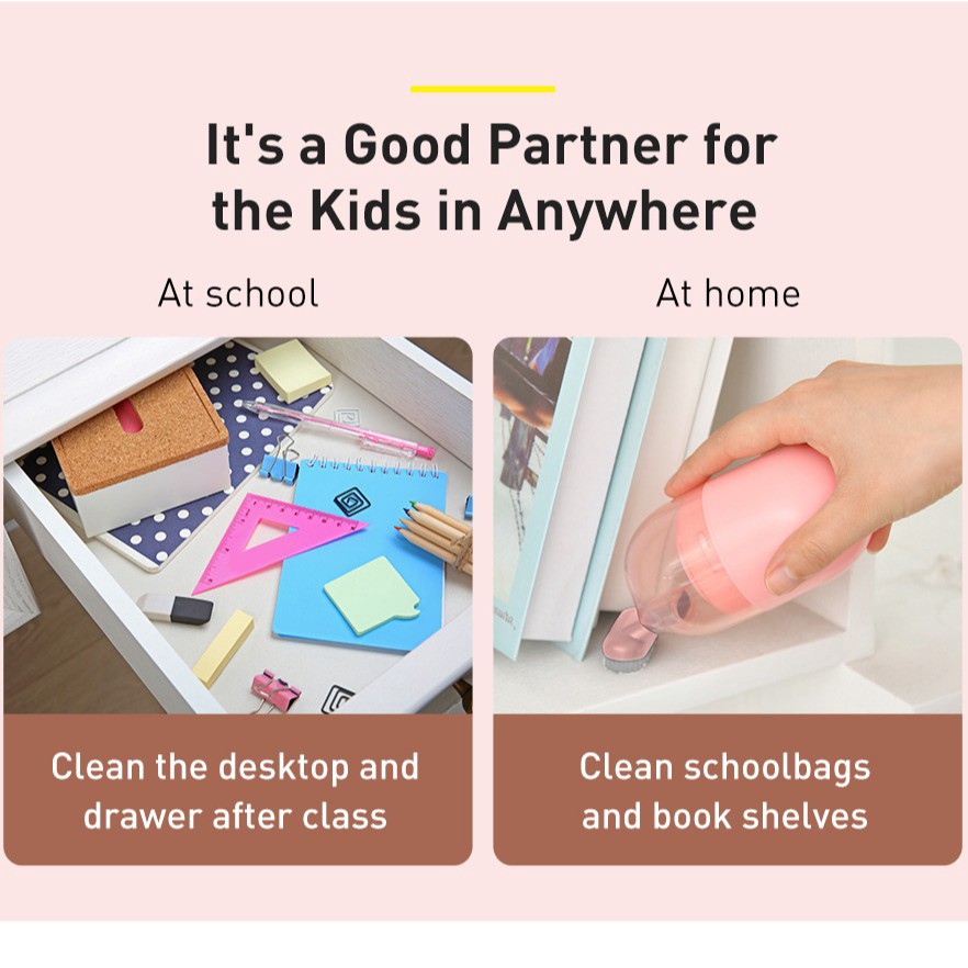 Máy Hút Bụi Mini Baseus C2 Nhỏ Gọn Vệ Sinh Bàn Phím Tính | BigBuy360 - bigbuy360.vn