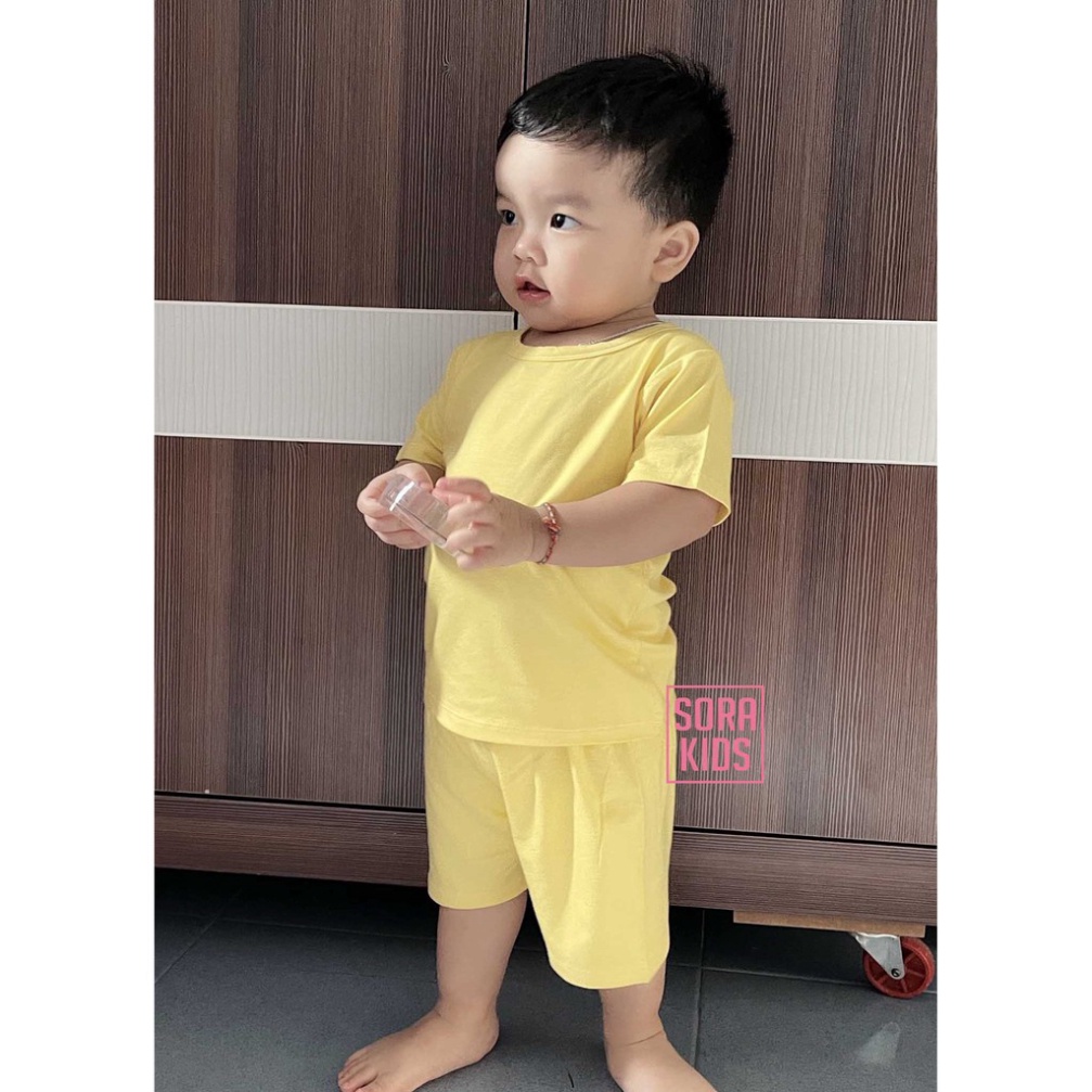 [DEAL SỐC] đồ bộ bé trai, bé gái Minky Mom vải thun lạnh, bộ cộc tay cho bé mặc nhà mùa hè từ 9kg-18kg
