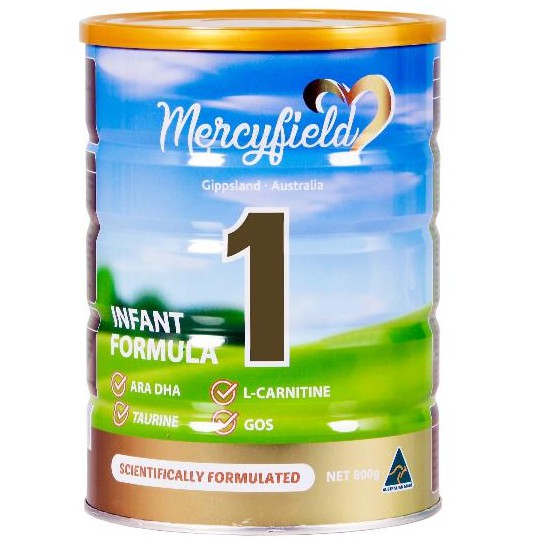 sữa bột Mercyfield 1 (800g) nhập khẩu úc