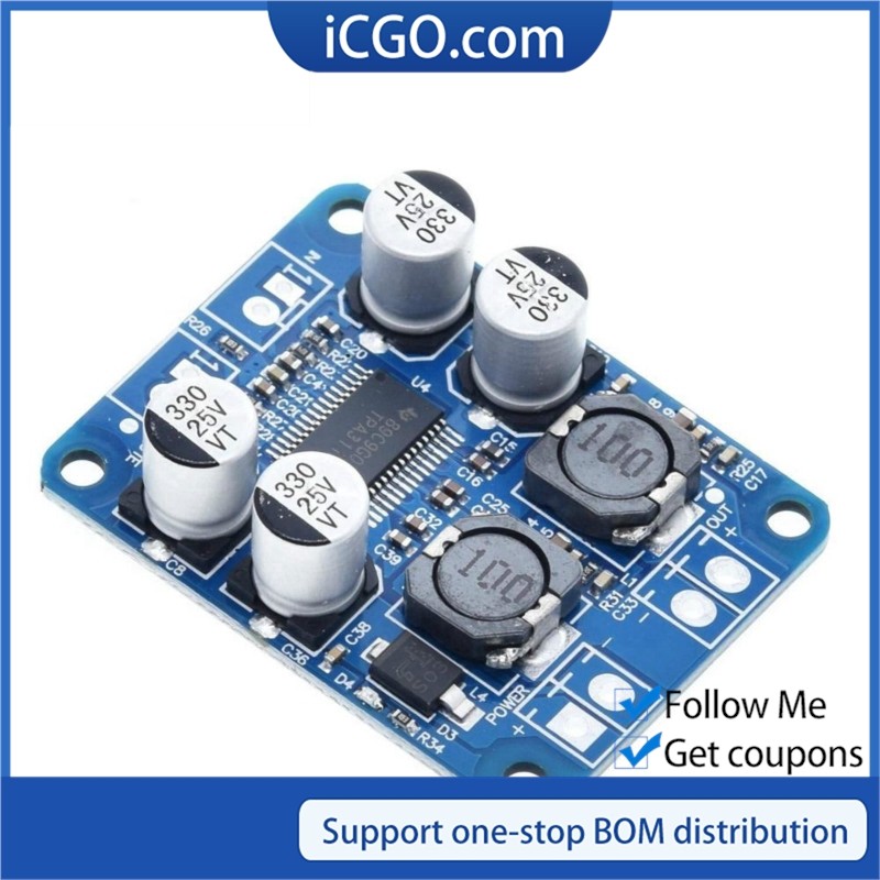 Bo mạch khuếch đại âm thanh kỹ thuật số 60W 4-8 Ohms DC8-24V TPA3118