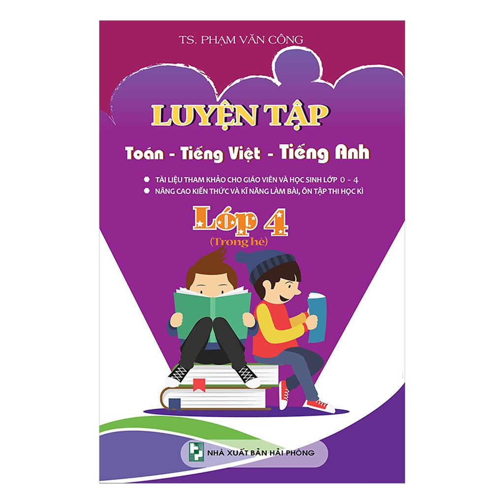 Sách - Luyện tập Toán - Tiếng Việt - Tiếng Anh lớp 4 (trong hè)