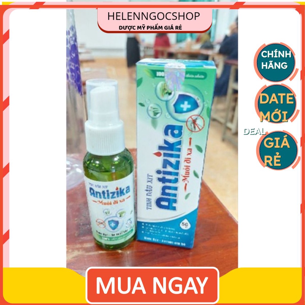 tinh dầu xả chanh Antizika đuổi muỗi, xịt phòng