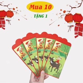 1k sale Thiệp bao lì xì tết 2021 năm mới A235