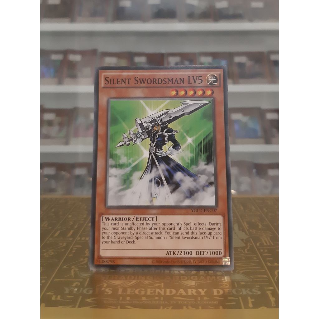 Thẻ Bài YugiOh! Mã YGLD-ENC07 - Silent Swordsman LV5 - Common - Unlimited