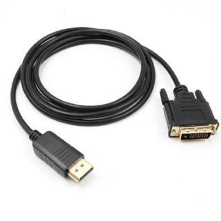Cáp Chuyển Đổi Cổng Dvi 1.8m/6ft 1080p Displayport Dp Sang Dvi-D Cho Lenovo, Dell, Hp 1.8M