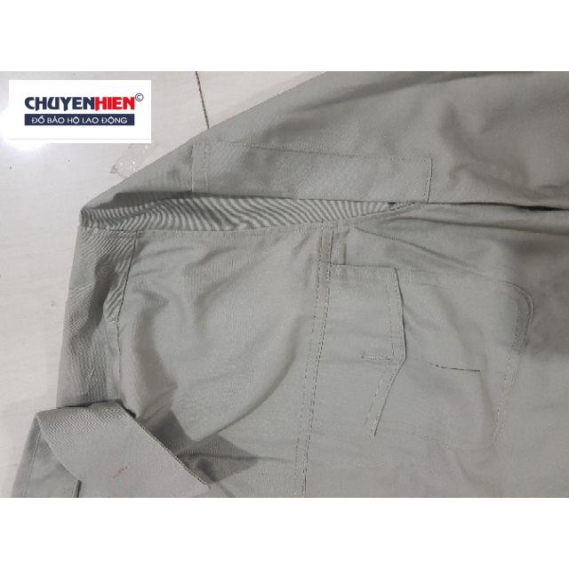 Quần áo kĩ sư vải păngrim hàn quốc có túi hộp