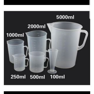 Ly đong nhựa có vạch chia ml