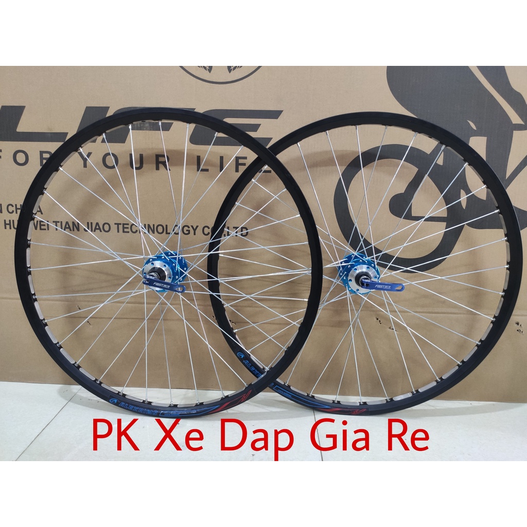 Bộ vành xe đạp thể thao 26 inch đan sẵn Moayo líp thả, phanh đĩa, Vành đan sẵn 26 inch - PK Xe Dap Gia Re