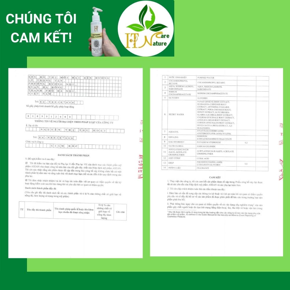 Sữa rửa mặt Whitening Facial Cleanser 100g làm sạch sáng da HT Nature Care