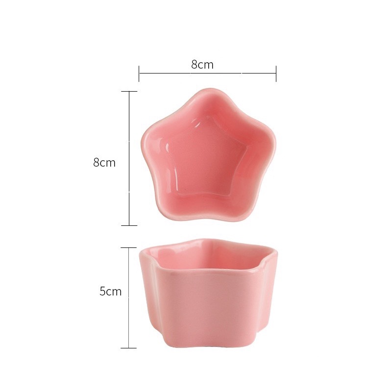 Bát Sứ Ăn Dặm Cho Bé Hình Sao Decor Xinh Xắn, Dễ Thương
