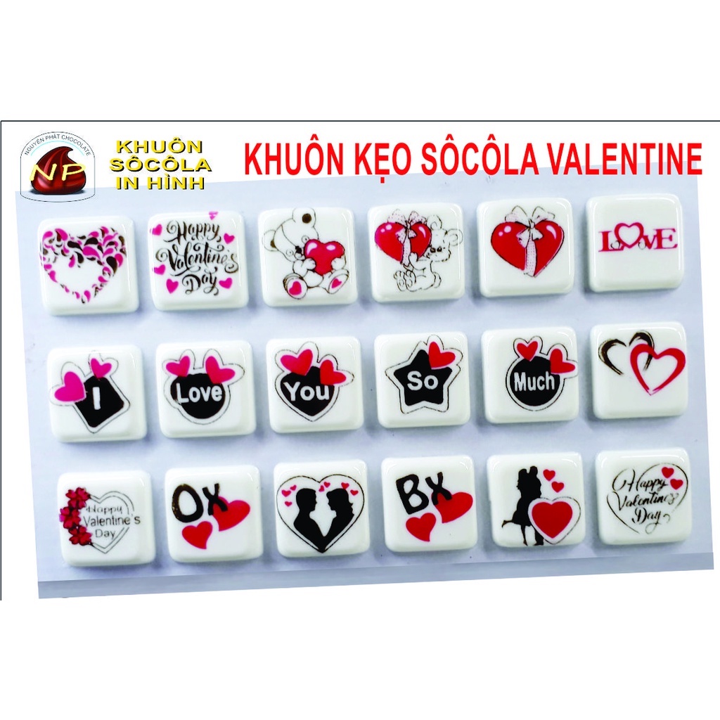 KHUÔN KẸO CHOCOLATE VALENTINE NGÀY LỄ TÌNH NHÂN 14/2