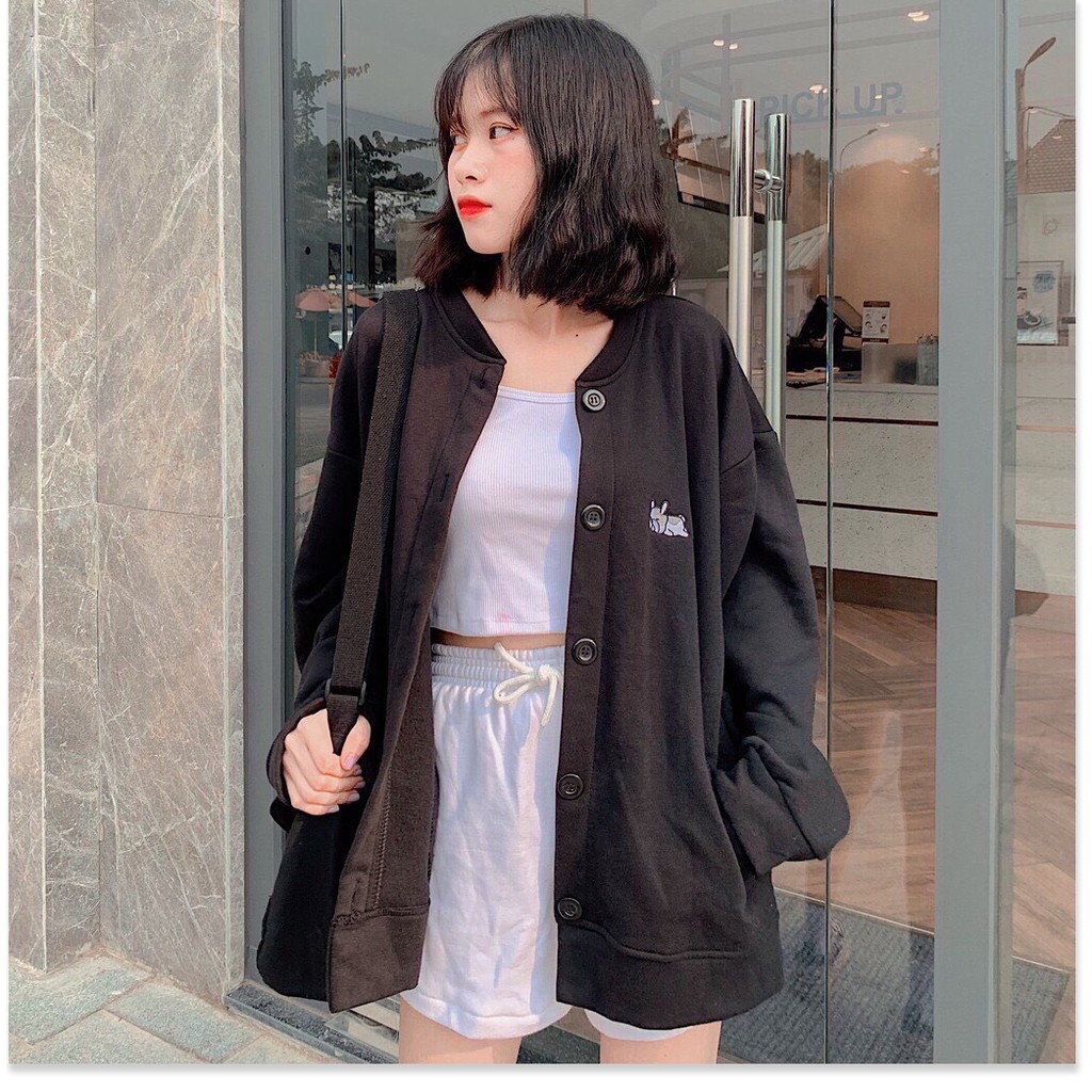 ÁO KHOÁC NỮ CADIGAN THỜI TRANG PHỐI VIỀN