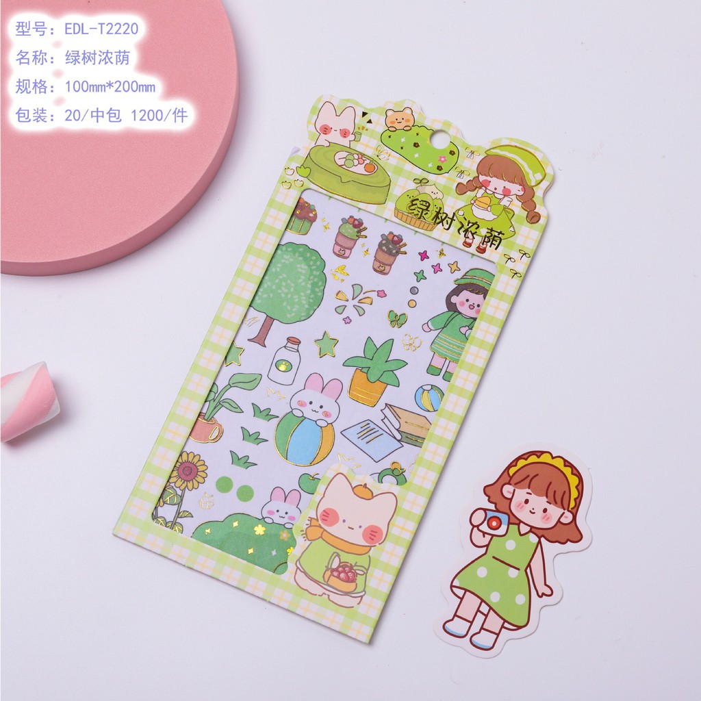 Set 4 tấm Sticker bản to dễ thương mới nhất hè 2021 - MiuSua