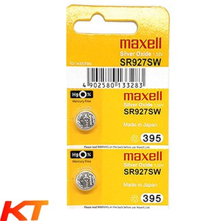 2 PIN SR927, SR927SW, 395 1.55V MAXELL PIN ĐỒNG HỒ.