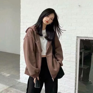 Áo Hoodie Vải Nhung Dày Dặn Dáng Rộng Phong Cách Trung Hoa Hàng Mới Dành Cho Nữ