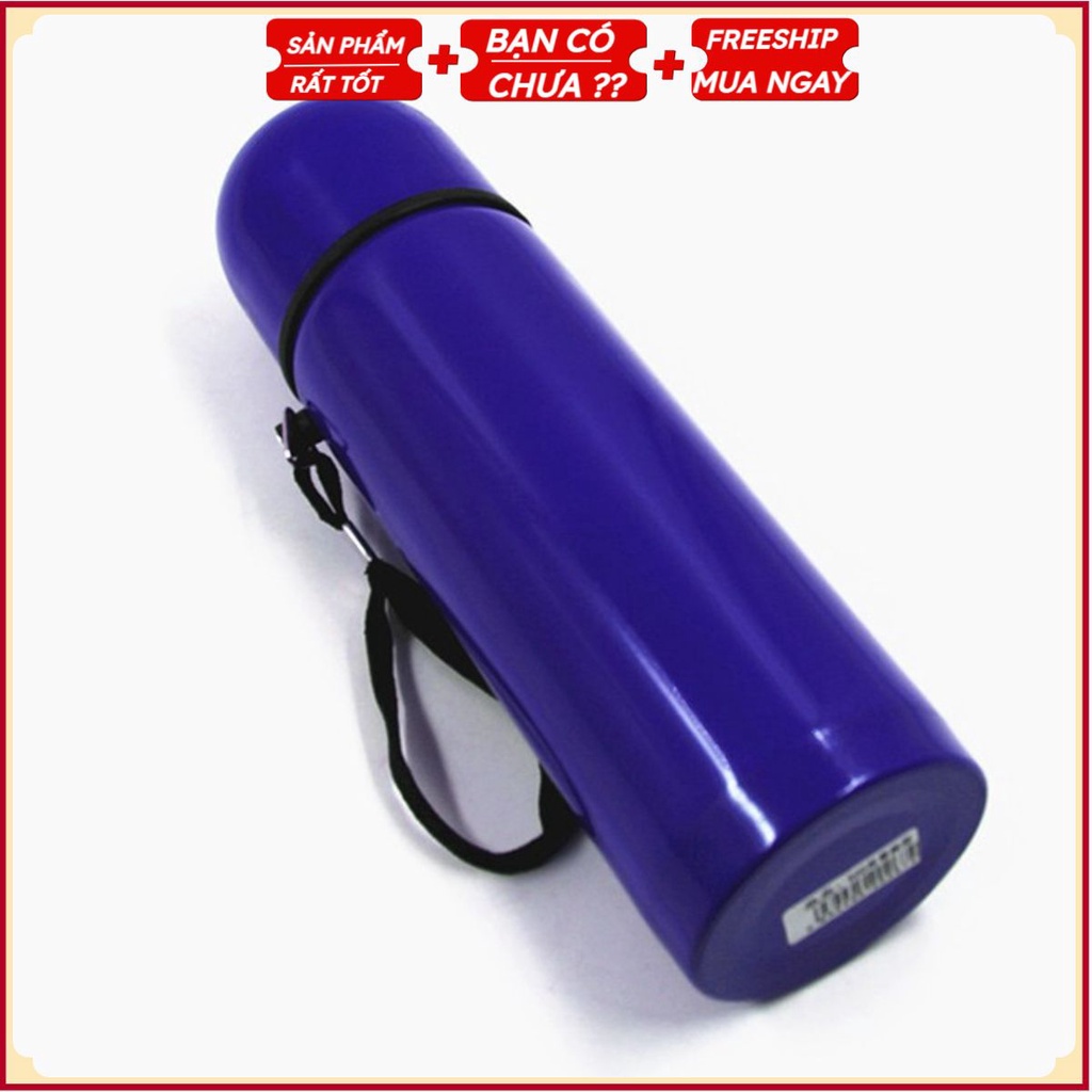 Bình Đựng Nước Giữ Nhiệt Nóng Lạnh Inox 304 Cao Cấp VACIUM (MÀU XANH) - 500ml