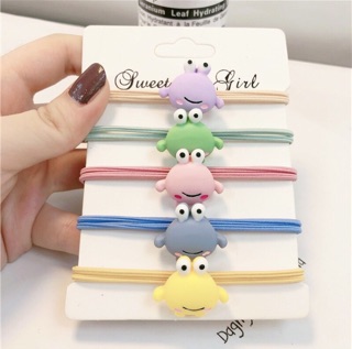Dây cột tóc ếch dễ thương